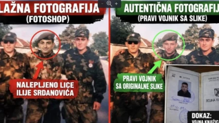Lažnom fotografijom od Srdanovića prave „patriotu“: Podvala razotkrivena, reagovao i čovek koji poznaje pravog vojnika sa slike