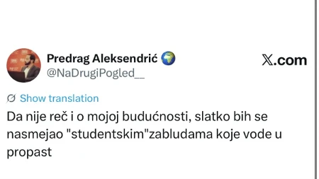 Blokader priznao: "Sve ovo vodi u čistu propast"