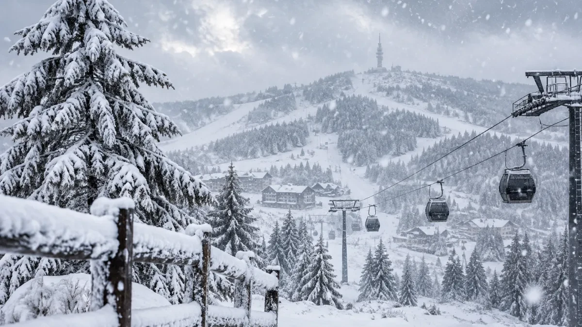 Jučе leto, danas sneg! Kopaonik se zabeleo, ledeni vetar šiba planinu (VIDEO)