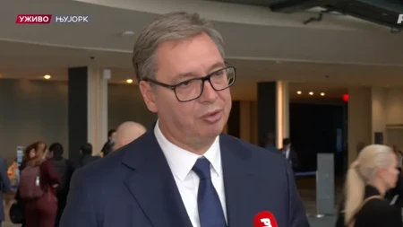 Predsednik Srbije se obratio iz Njujorka! "Pitao sam Kalas kakva je to poruka kada blokaderi prete silovanjem ženama i političkom protivniku" (VIDEO)