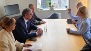 "Položaj i bezbednost Srba na KiM su ključni" Vučić se sastao sa Kajom Kalas!