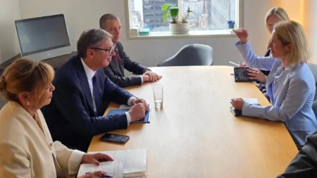 "Položaj i bezbednost Srba na KiM su ključni" Vučić se sastao sa Kajom Kalas!