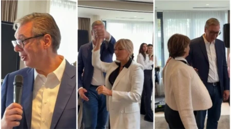 Vučićev poslednji predsednički ples: Organizovao koktel, pa zaposlenima poručio samo jedno