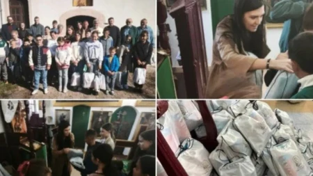 Lep gest za baranjske đake: Fondacija „Sveta Petka“ podelila paketiće sa školskim priborom (FOTO)