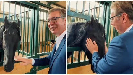 Vučić u konjičkom klubu "Zoro": "Ljudi koji, poput Dejana, imaju sposobnost da stvaraju, su ona prava Srbija" (VIDEO)