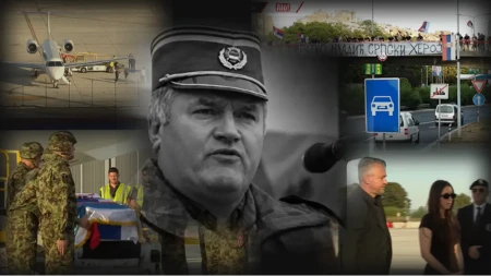 Telo Ratka Mladića dopremljeno u Srbiju! Kovčeg prekriven zastavama Srbije i Republike Srpske! 