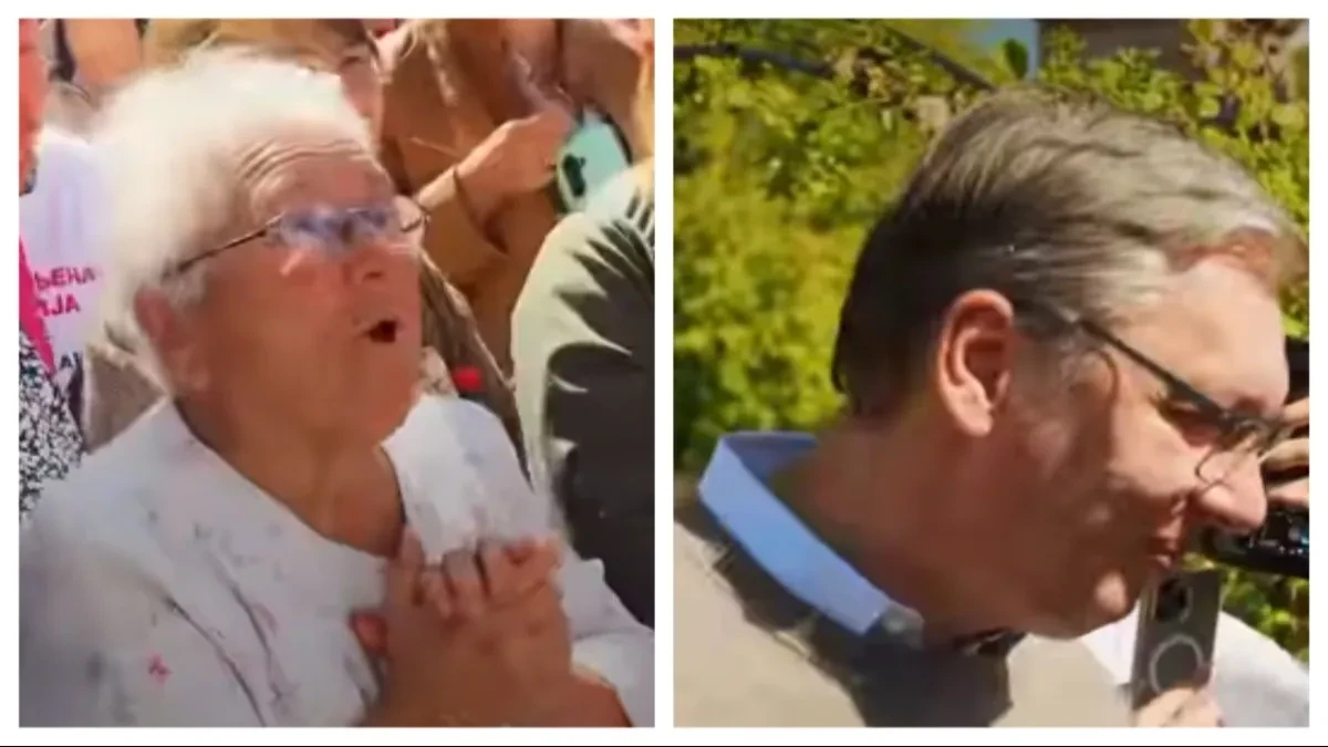 Baka zaustavila Vučića, a onda mu rekla reči koje nije očekivao: Nije mogao da sakrije šta oseća