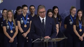 Predsednik Vučić primio odbojkašice: "Vi ste ponos Srbije, najbolji su oni koji mogu da podnesu pritisak"