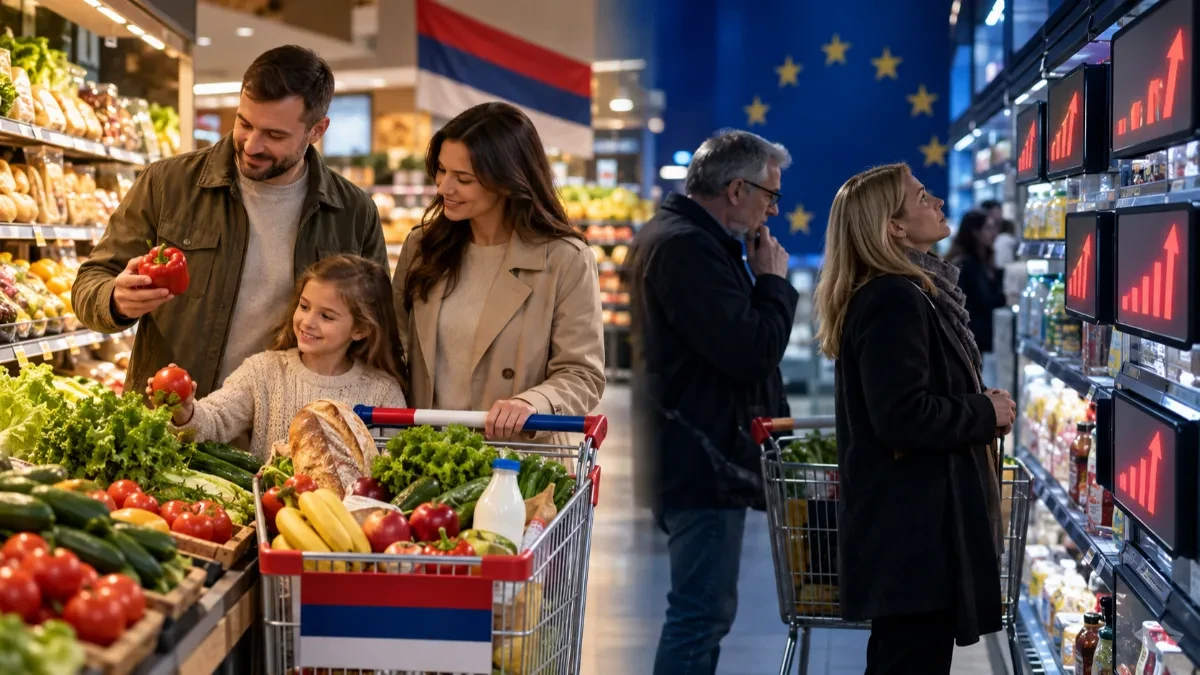 Brisel gleda i ne veruje! Inflacija u Srbiji manja nego u EU, hrana pojeftinila