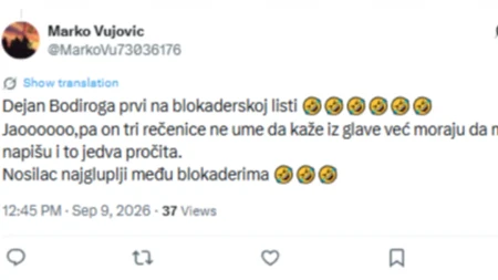 Opšta pobuna među blokaderima! "Pa gde Bodirogu, pa on ne zna ni dve rečenice da sastavi!"