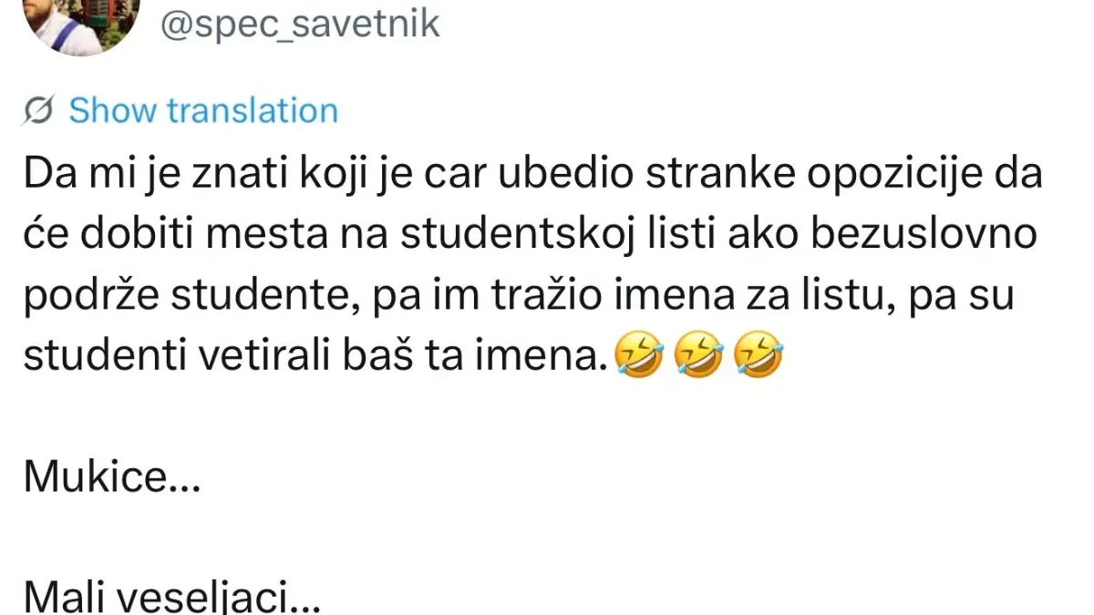 "Koji ih je car to ubedio?" Opozicionari popili hladan tuš od blokadera 