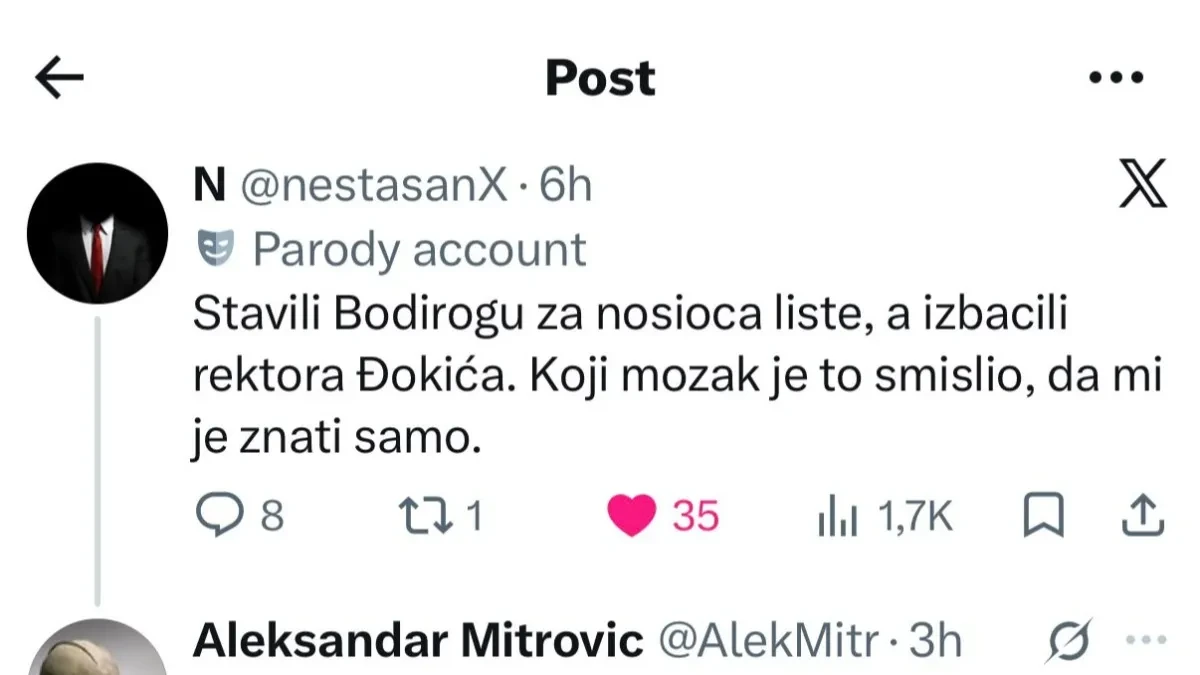 Blokaderi isprozivali Bodirogu: Jedva završio srednju, ne zna tri rečenice da sastavi